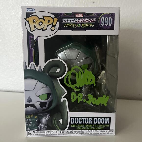 Funko Pop! Vinyl: Marvel - Doctor Doom #990 Signed OC -‘With Protective Case